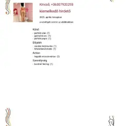 Kincső, Szexpartner VIII. kerület, 20 év Nő VIII. kerület Budapest Magyarország, +36307920293